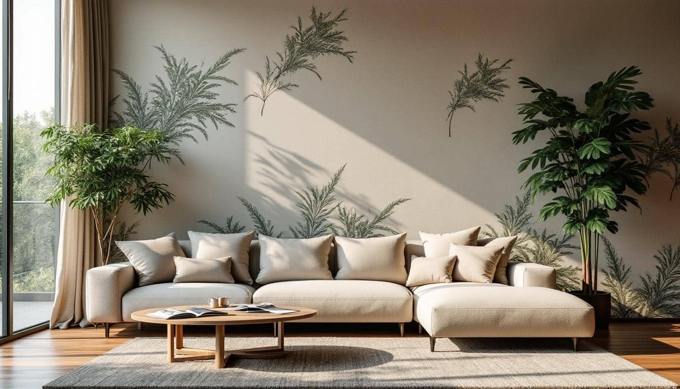 10 idées pour intégrer un papier panoramique dans un salon moderne