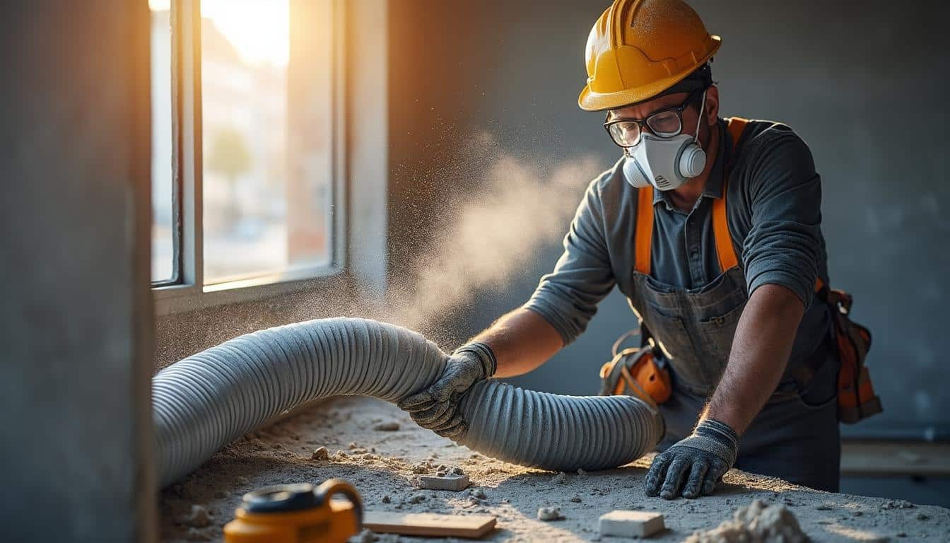 Mettre en place une ventilation efficace contre la poussière de chantier