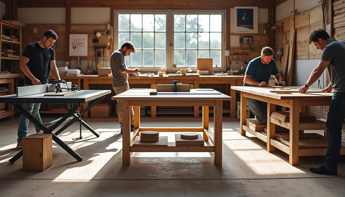 Illustration: Les différents types de tables pour scie circulaire et quand les choisir