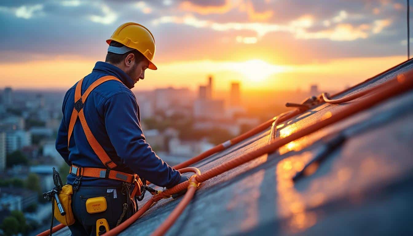 Illustration: Comprendre le rôle essentiel du harnais de sécurité pour les travaux en toiture