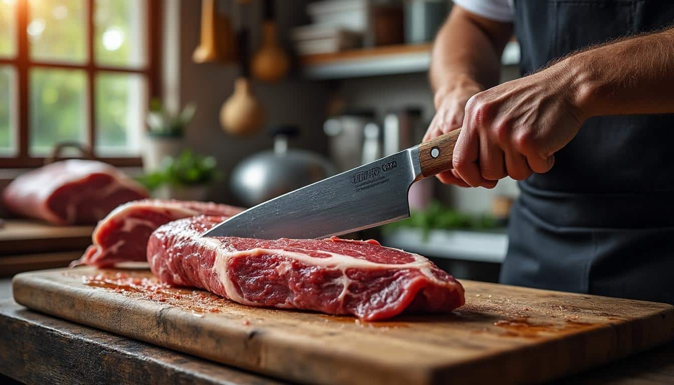 Illustration: Pourquoi la lame de scie de boucher de 50 cm séduit les professionnels de la découpe