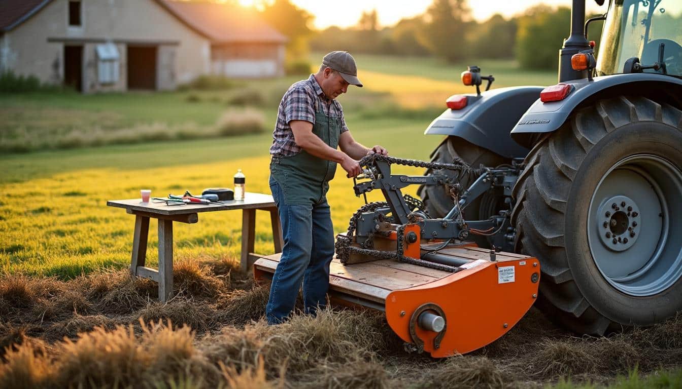 Illustration: Bien choisir et entretenir sa scie à bûche pour tracteur : conseils pratiques