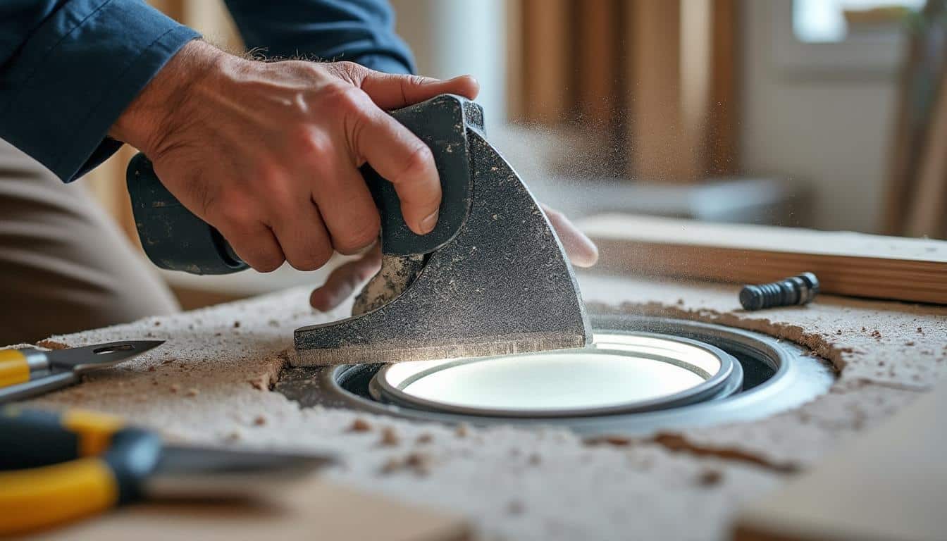 Illustration: Comprendre l’utilité de la scie cloche pour la pose de VMC