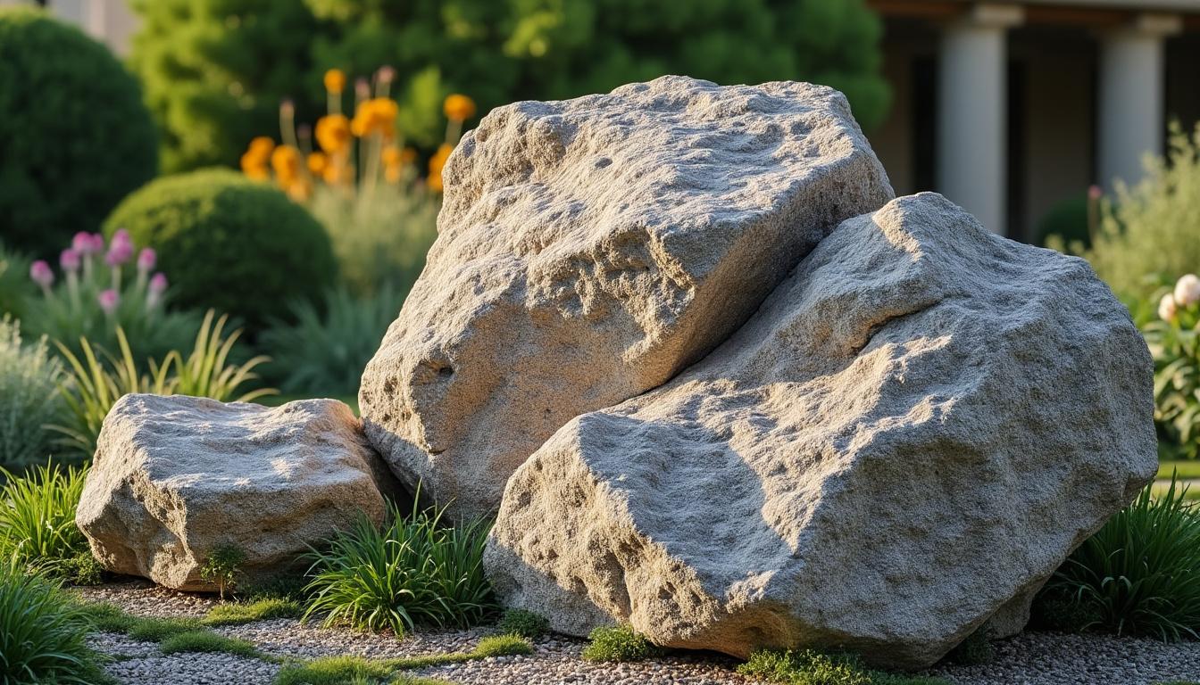 Illustration: Matériaux et textures pour des massifs en pierre naturelle