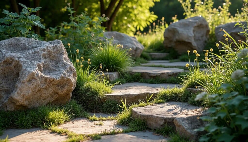 Massif en pierre naturelle : guide complet pour un jardin durable