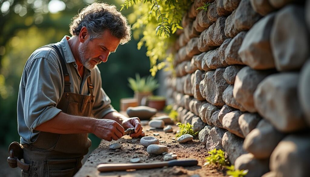 Pierre naturelle pour muret : choisir, poser et entretenir efficacement