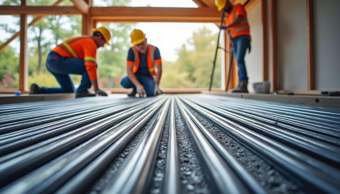 Illustration: Les différents types de tubes utilisés pour la diffusion thermique sous le plancher