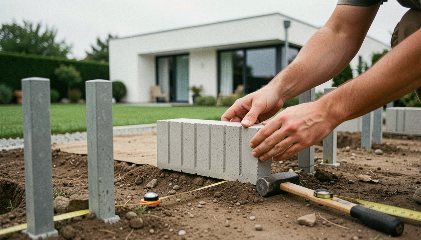 Plaque de béton pour clôture : bien choisir et poser